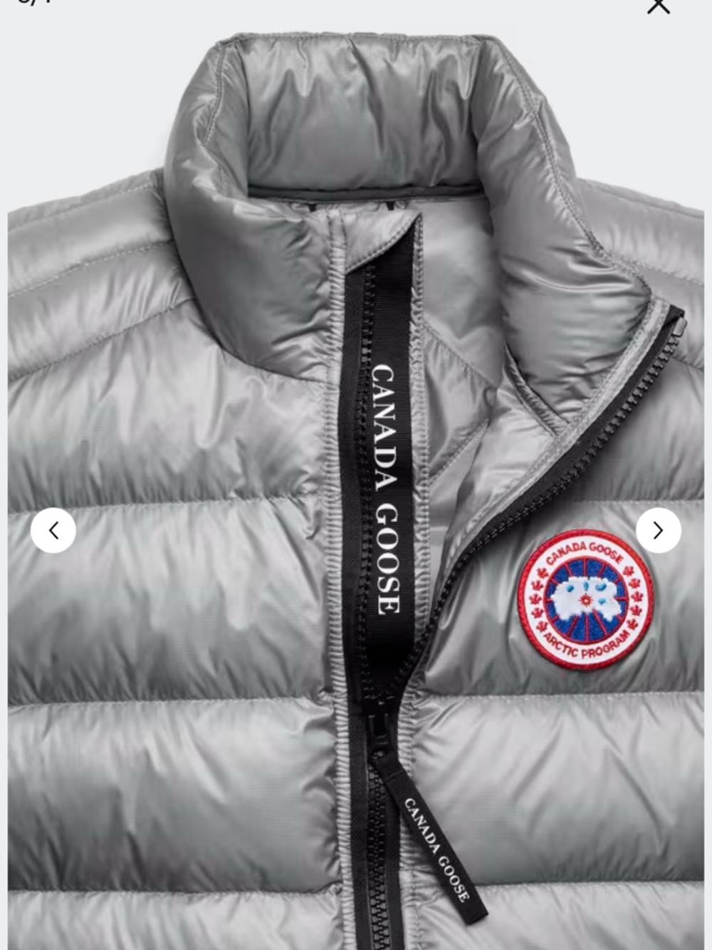 Canada Goose crofton boulder grey vest. NWT - Picture 6 of 6